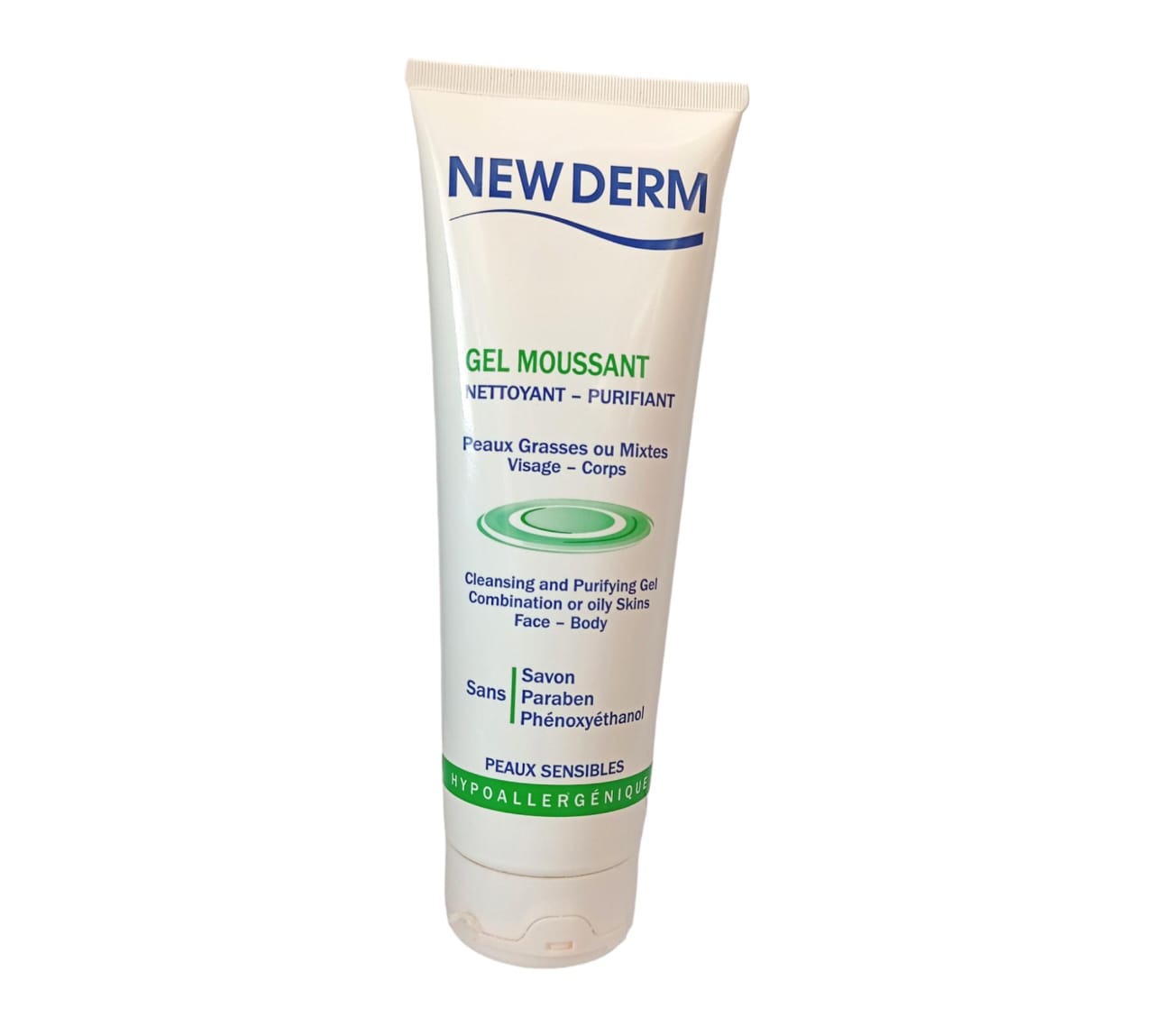 New Derm Gel Moussant Nettoyant purifiant 250ml