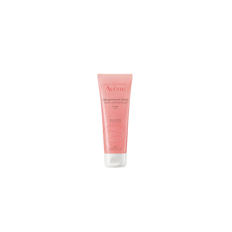 Avène Gelée Gommante Douceur 75ml flacon souple transparent avec bouchon clips
