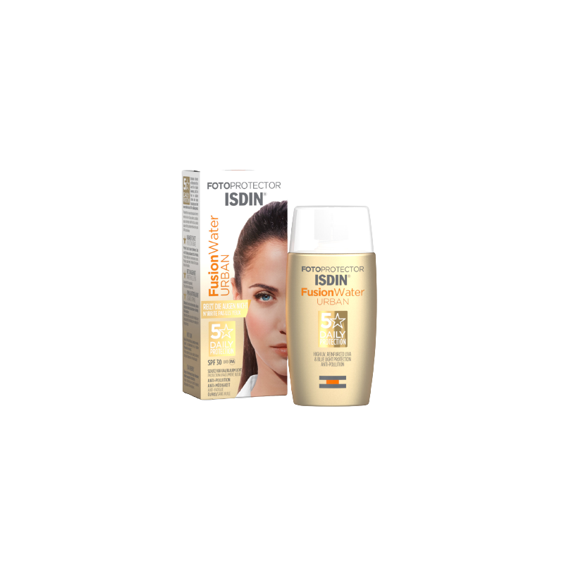 Isdin Fotoprotector Fusion Water Urban SPF 30 50ml flacon souple doré