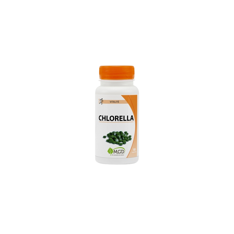 MGD Nature Chlorella flacon soule blanc avec bouchon vis