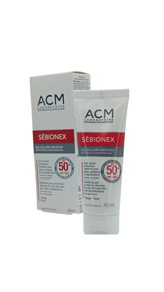 ACM SEBIONEX Gel solaire matifiant 50+spf 40ML