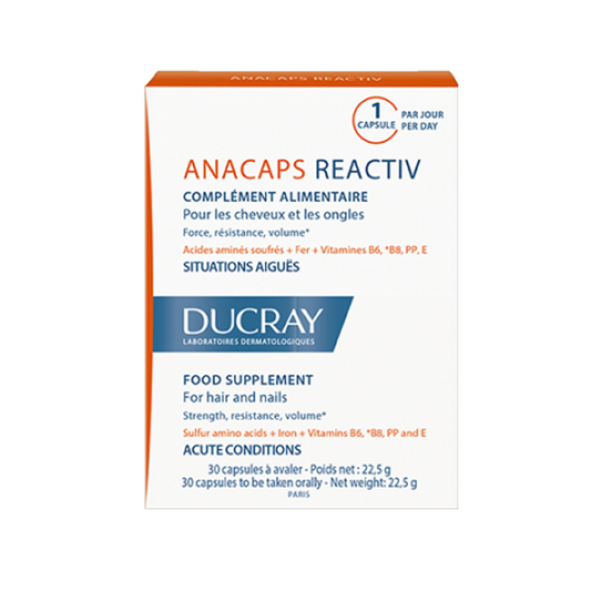Ducray Anacaps Reactiv Complément Alimentaire 30 Gélules