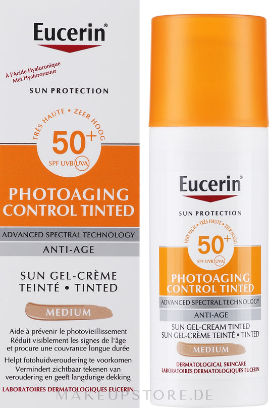 Eucerin Sun Protection Photoaging Control Tinted SPF50+ Medium 50ml