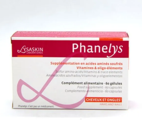 Lysaskin Phanelys Cheveux et Ongles 60 Gélules