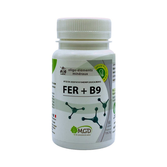 MGD Nature Fer + B9 60 Gélules