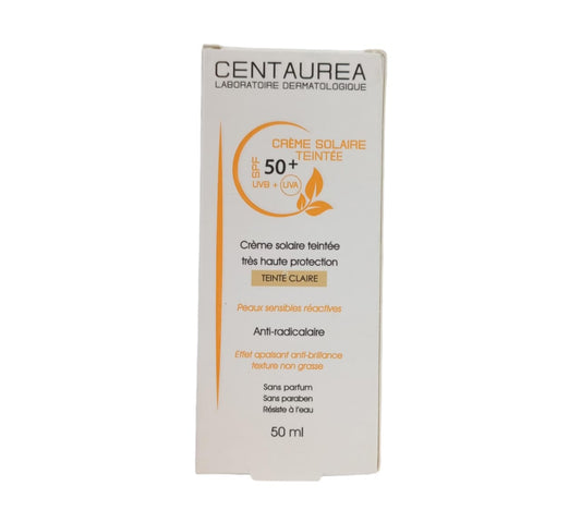 Centaurea Crème Solaire Teinté Claire spf 50+