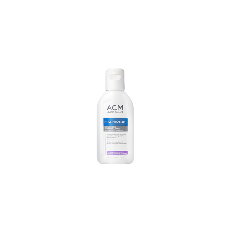 ACM Novophane.DS Shampooing Antipelliculaire 125ml flacon souple blanc avec bouchon clips