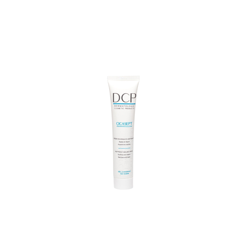 DCP Cicasept Crème Réparatrice Aseptisante 40ml flacon blanc avec bouchon clips