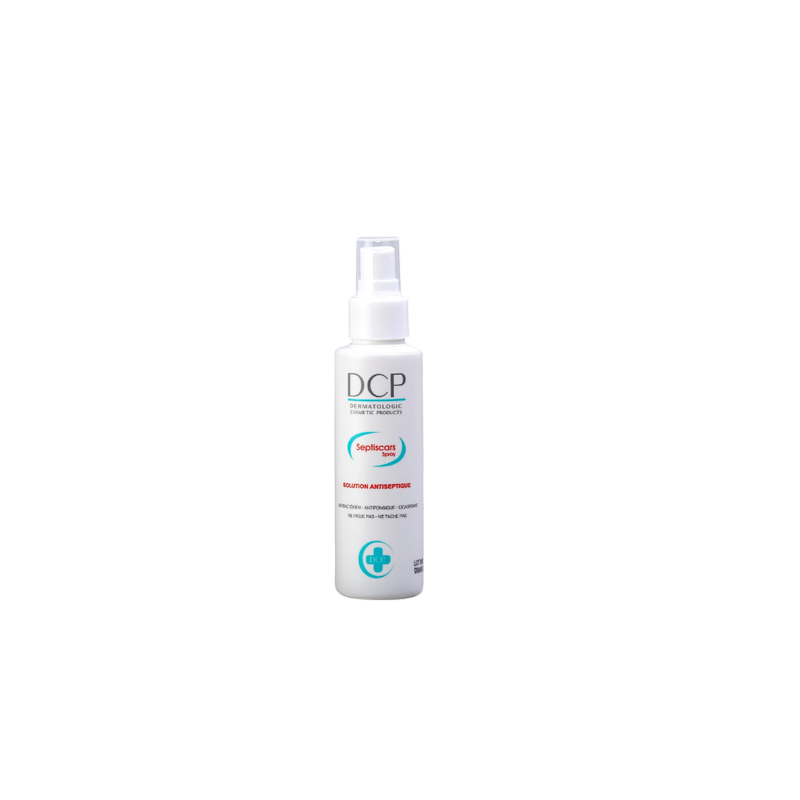DCP Septiscars Spray Solution Antiseptique 125ml, flacon souple blanc avec système spray