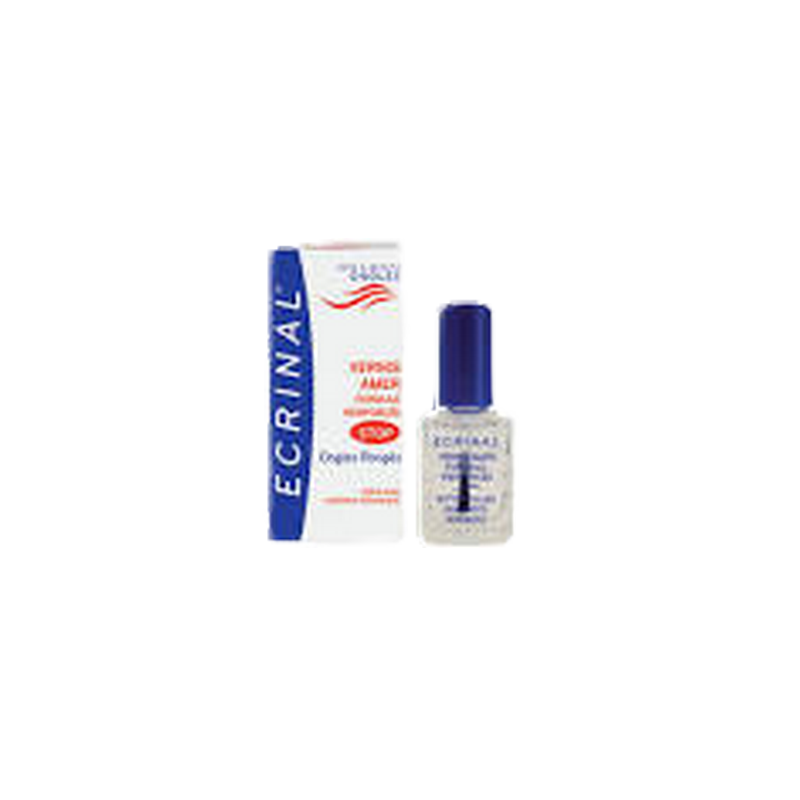 Ecrinal Vernis Amer Stop Aux Ongles Rongés 10ml flacon transparent avec bouchon bleu