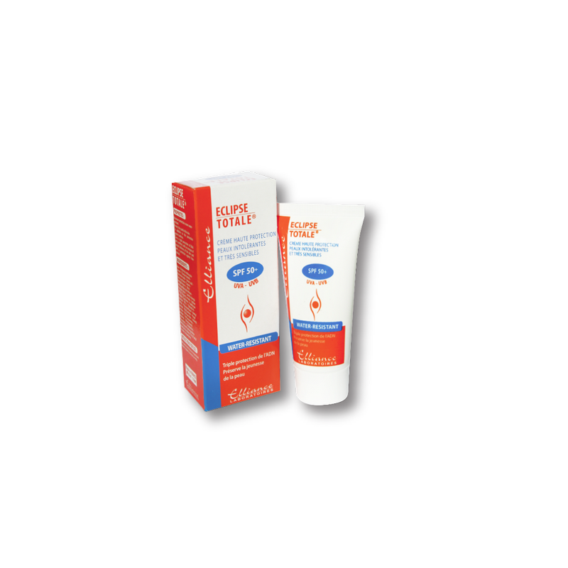 Elliance Eclips Ecran Invisible 50+ tube souple blanc et orange avec bouchon clips