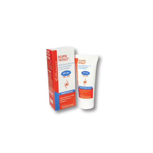 Elliance Eclips Ecran Invisible 50+ tube souple blanc et orange avec bouchon clips