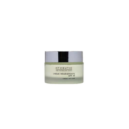 HT Ceutic Crème Régénérante SPF15 50ml pot transparent avec bouchon métal à vis