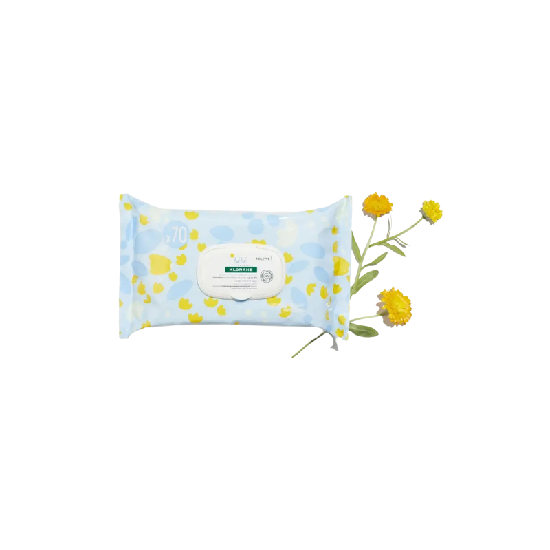 Klorane Bébé Lingettes Nettoyantes Douces