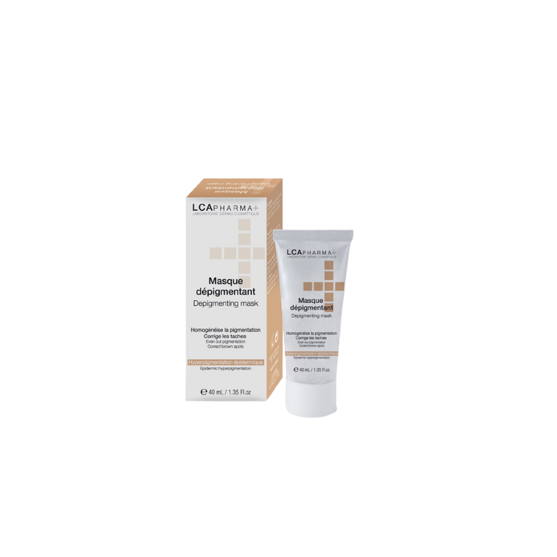 LCA Pharma Masque Dépigmentant 40ml tube souple beige et blanc
