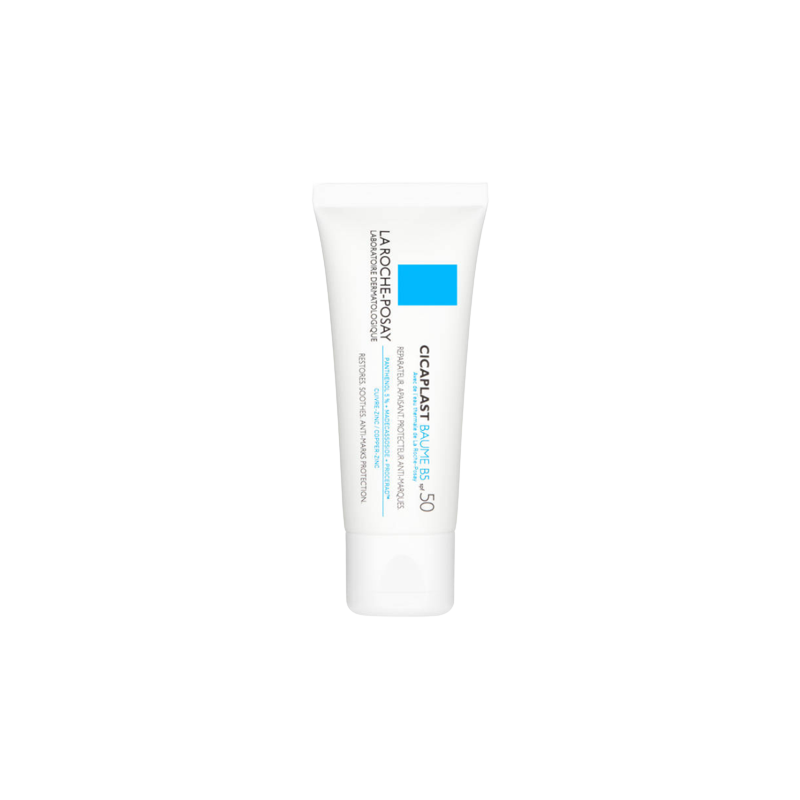 La Roche-Posay Cicaplast Baume B5 SPF 50 40ml, flacon souple blanc avec capuchon à vis