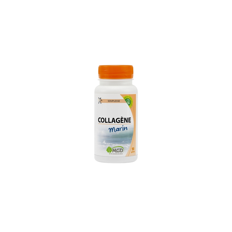 MGD Nature Collagène Marin 90 Gélules flacon plastique avec bouchon orange