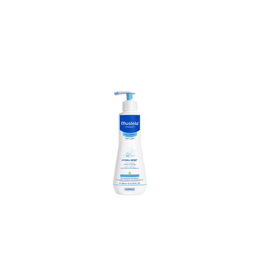 Mustela Lait Corps Hydra Bébé flacon blanc avec système pompe